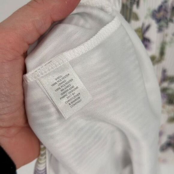 CJ Banks Women's Floral Knit Sweater Midi Dress Set 2 Piece Purple White Size 1X - Picture 11 of 15